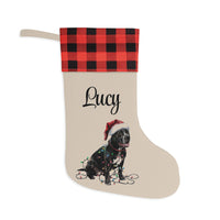Load image into Gallery viewer, Personalized Cane Corso Christmas Stocking,  Holiday Decor Gift for Pet Lovers
