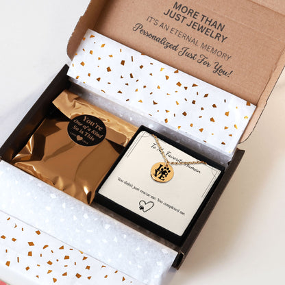 From Your Pet: “You Completed Me” Necklace – Gift for Pet Parents in Gold, Rose Gold, or Silver