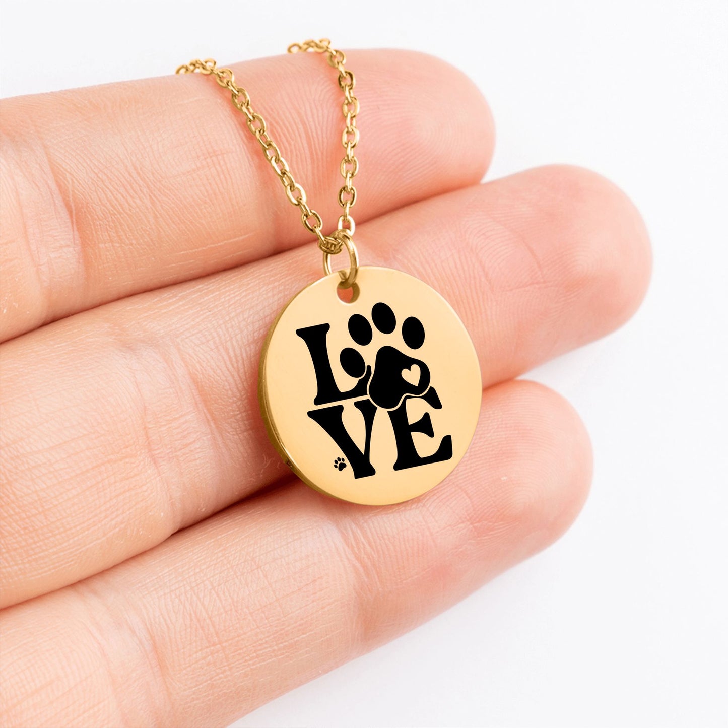 From Your Pet: “You Completed Me” Necklace – Gift for Pet Parents in Gold, Rose Gold, or Silver