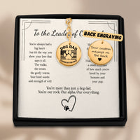 Load image into Gallery viewer, Personalized Dog Dad Leader of the Pack Keychain
