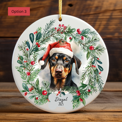 Personalized Doberman Ornament