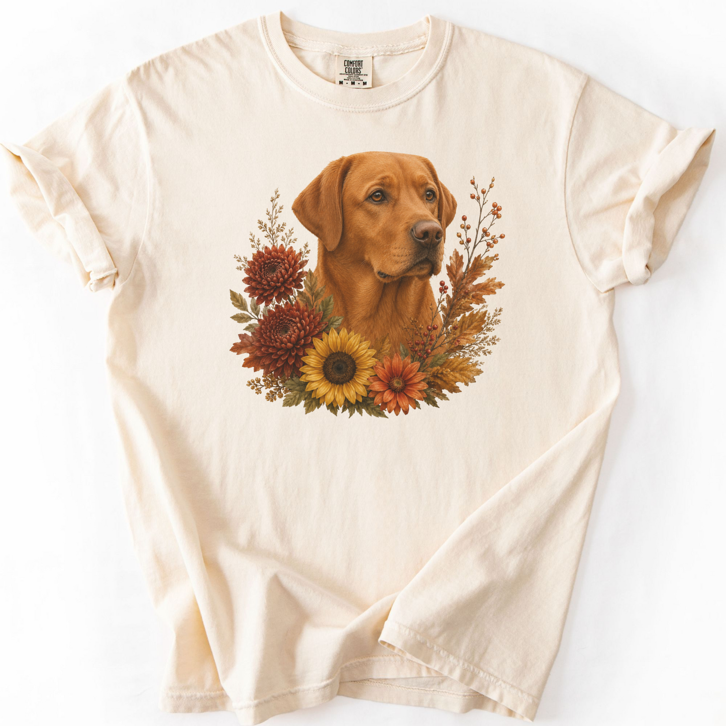 Fox Red Labrador Autumn Floral Shirt
