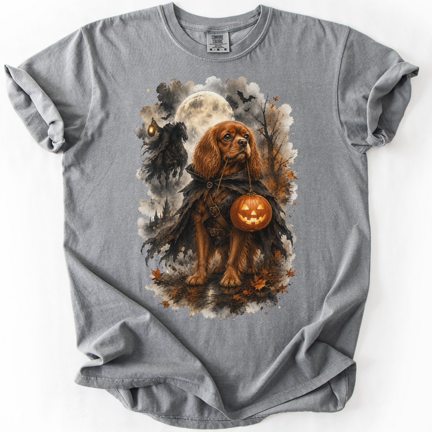 Ruby Cavalier Headless Horseman Inspired Halloween Comfort Colors Shirt