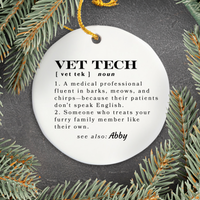 Load image into Gallery viewer, Personalized Custom Vet Tech Gift, Funny Veterinary Assistant Gift, Humorous Vet Tech Keepsake
