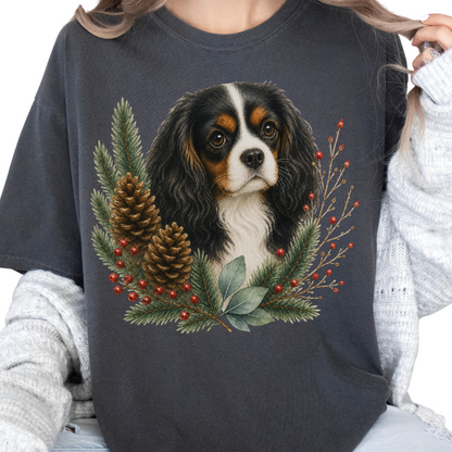 Cavalier King Charles Christmas Shirt, Winter Dog Mom Tee, Cavalier Lover Gift
