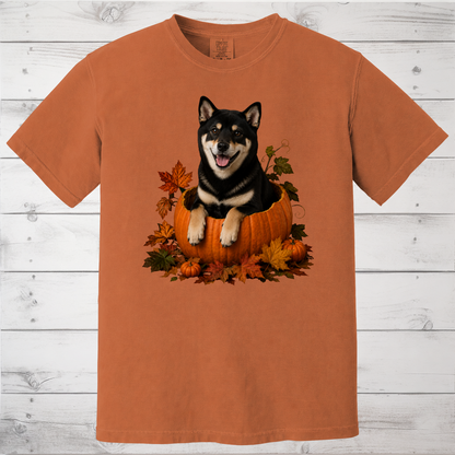 Black Shiba Inu Pumpkin Shirt