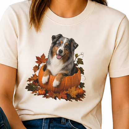 Australian Shepherd Pumpkin Shirt
