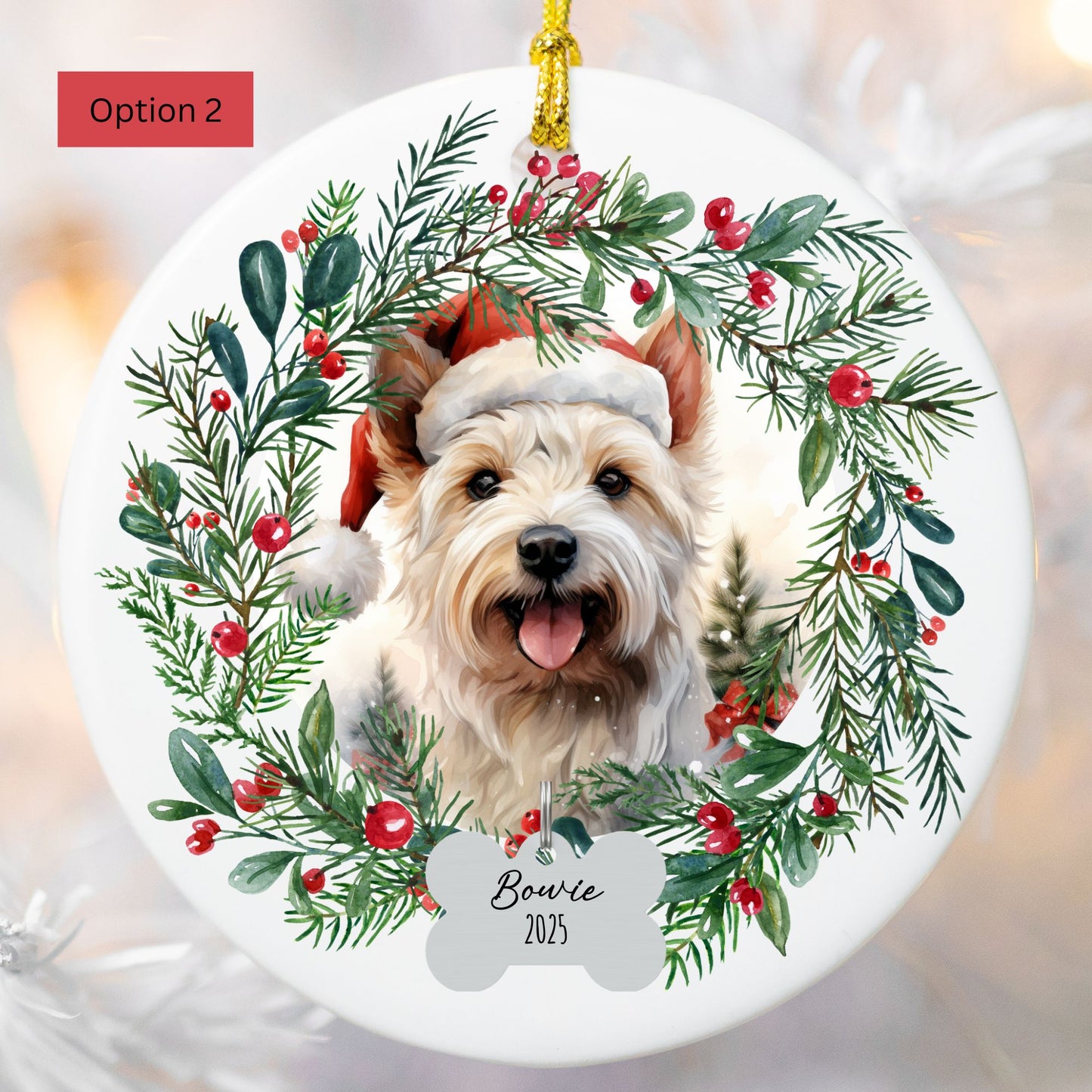 Personalized West Highland Terrier Ornament