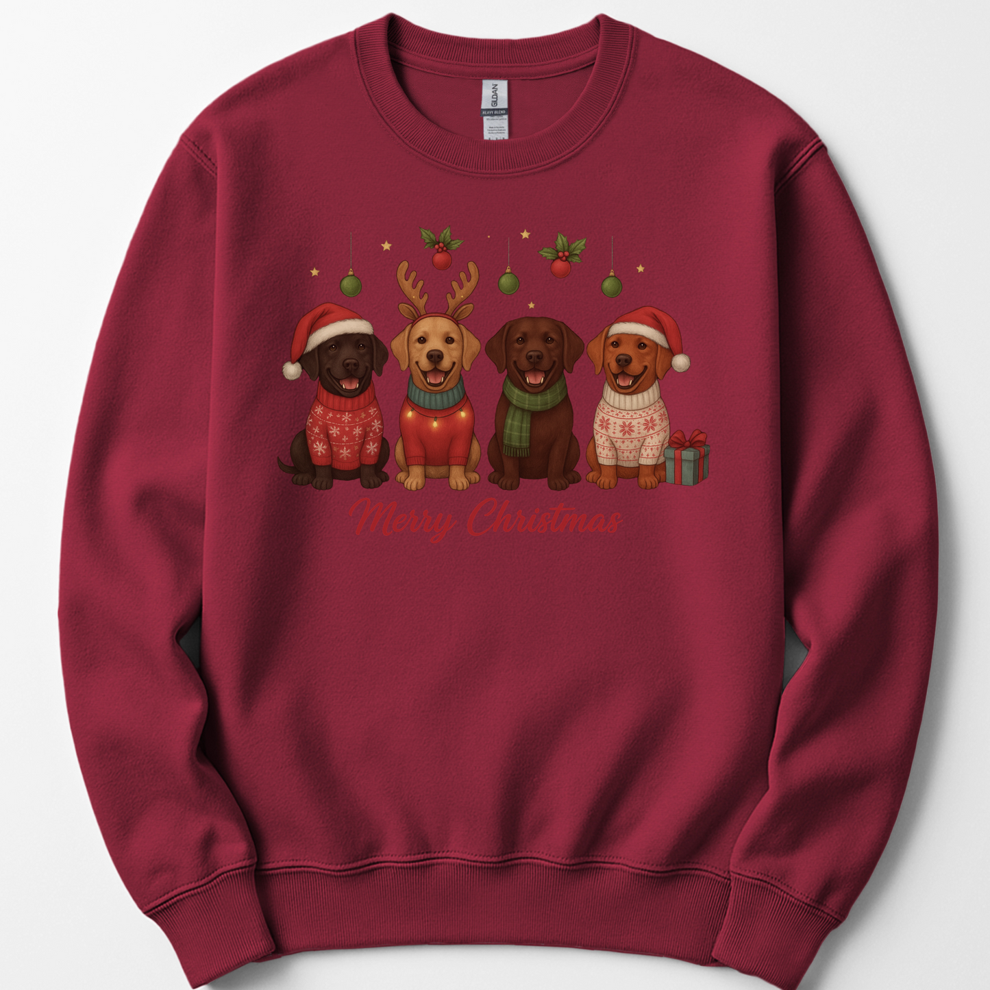 Merry Christmas Labrador Sweatshirt