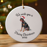 Load image into Gallery viewer, Christmas German Pinscher Ornament, Christmas Lights Dog Keepsake

