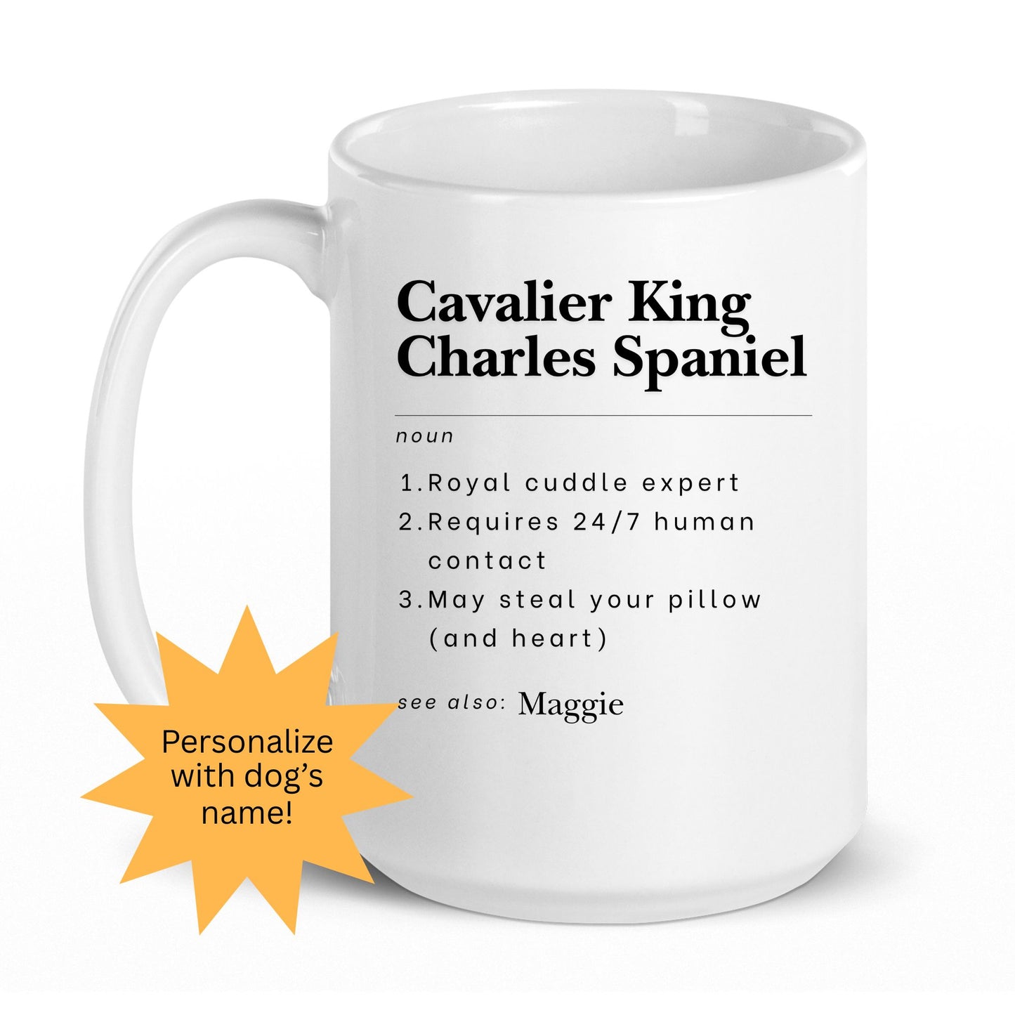 Personalized Cavalier King Charles Spaniel Mug
