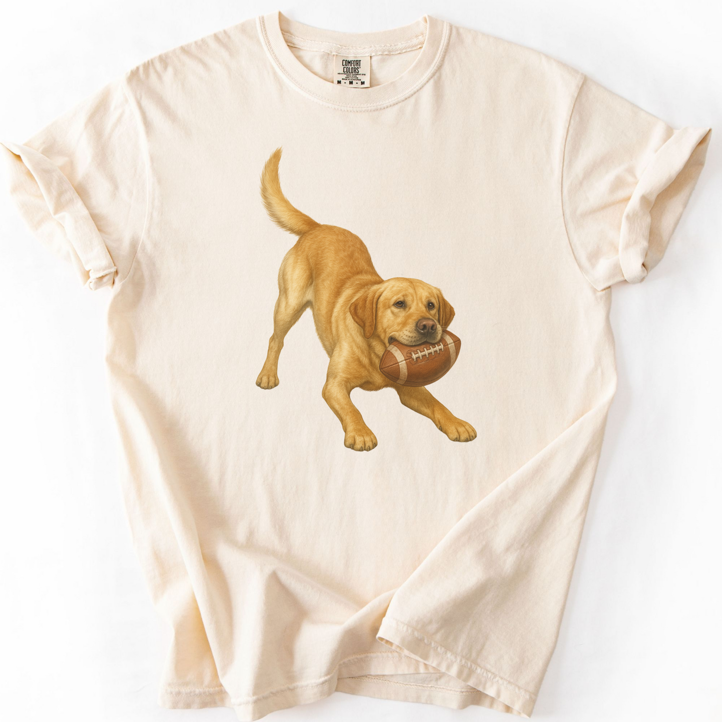 Yellow Lab Football Shirt