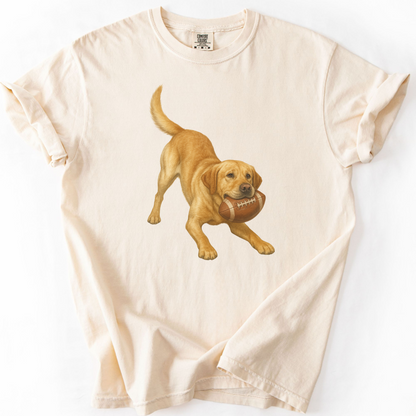 Yellow Lab Football Shirt