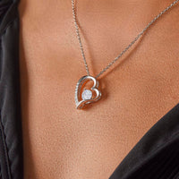 Load image into Gallery viewer, Personalized Heart Necklace with Message Card