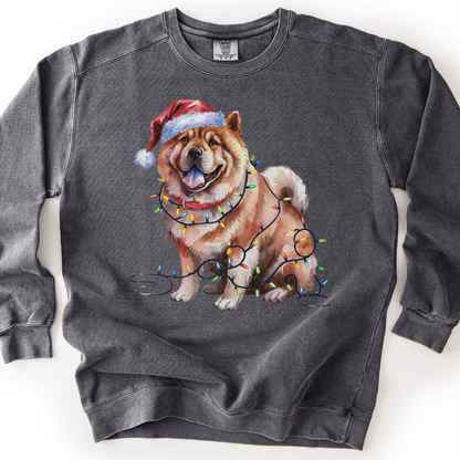 Chow Chow Christmas Lights Sweatshirt