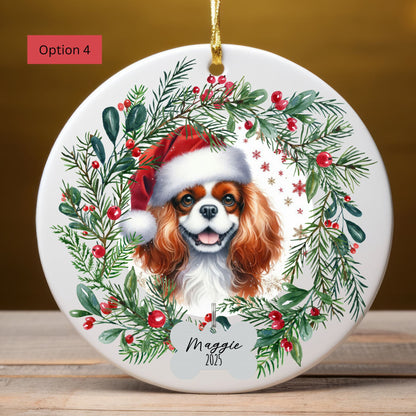 Personalized Cavalier King Charles Spaniel Christmas Ornament