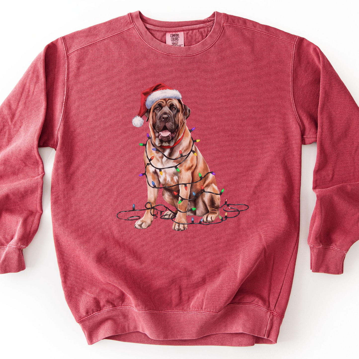 Mastiff Christmas Lights Sweatshirt