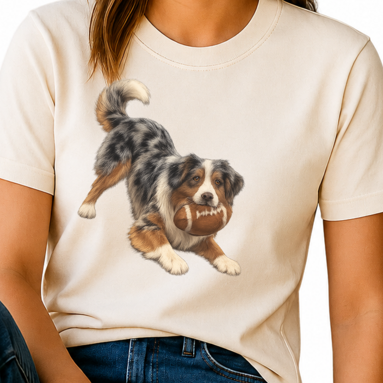 Australian Shepherd Football Shirt