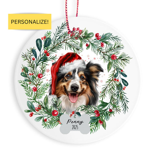Personalized Sheltie Christmas Ornament