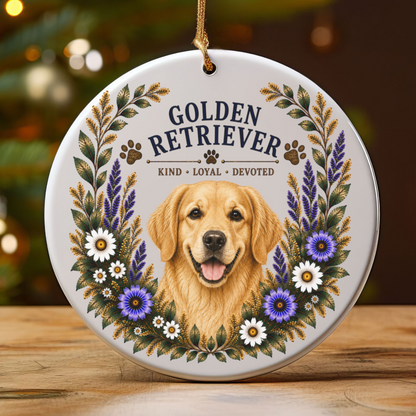 Golden Retriever Ornament, Golden Retriever Lover Gift, Golden Mom Gift, Dog Breed Keepsake
