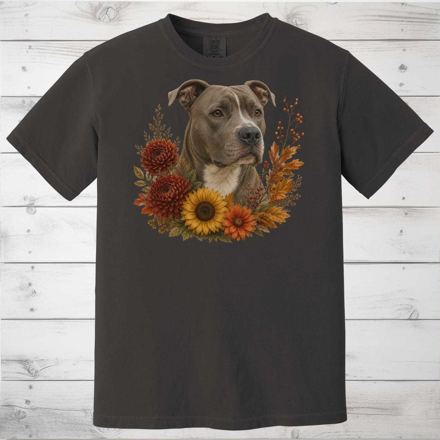 Pitbull Autumn Floral Shirt