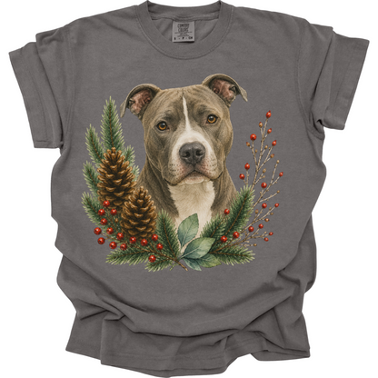 Pit Bull Christmas Shirt, Pitbull Dog Mom Tee, Holiday Pit Bull Lover Gift