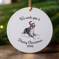 Load image into Gallery viewer, Christmas Great Dane Ornament, Christmas Lights Dog Keepsake
