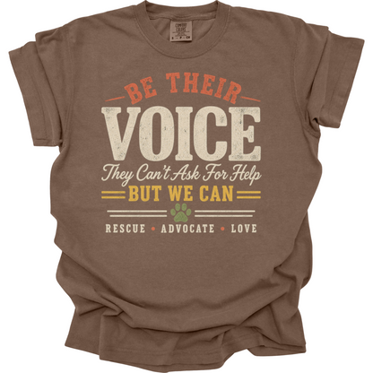 Animal Shelter Volunteer Shirt - Be Their Voice