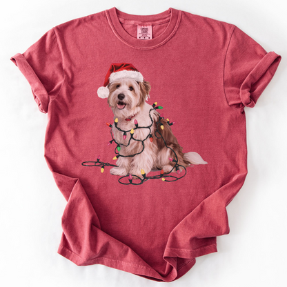 Christmas Coton De Tulear Shirt, Christmas Lights Dog Tee, Christmas Dog Tee, Coton De Tulear Mom Tshirt, Gift for Dog Lover