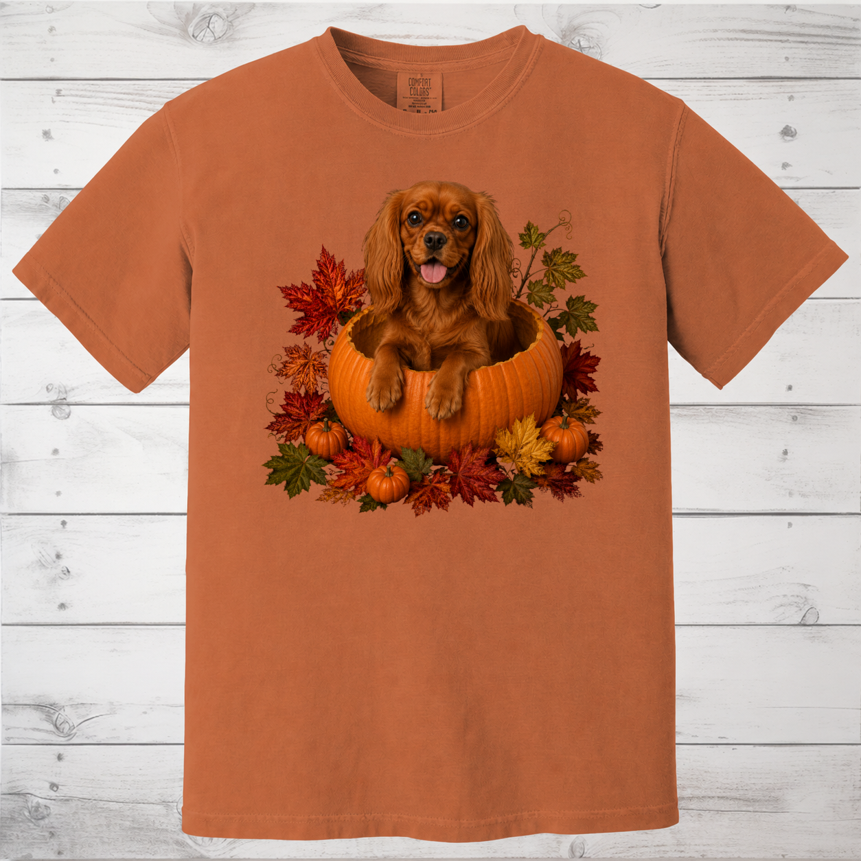 Ruby Cavalier Pumpkin Shirt