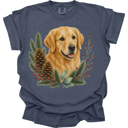 Golden Retriever Christmas Shirt, Golden Dog Mom Tee, Holiday Golden Retriever Lover Gift