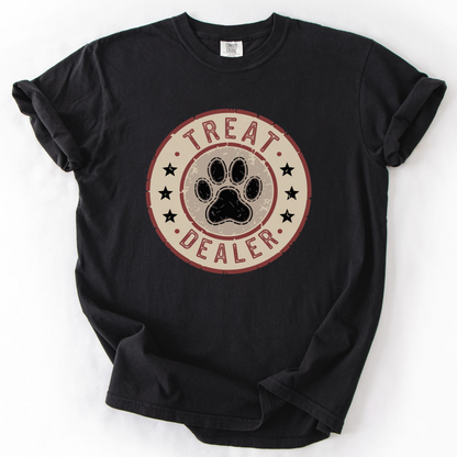 Treat Dealer Shirt, Funny Dog Mom Tee, Dog Lover Comfort Colors Shirt