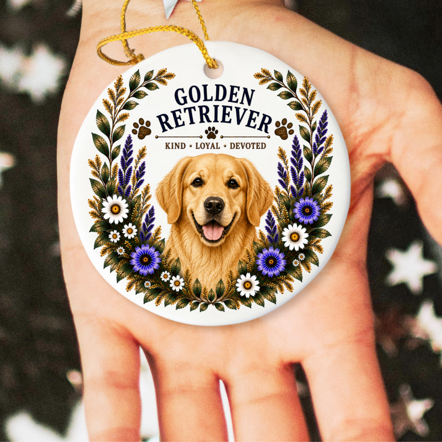Golden Retriever Ornament, Golden Retriever Lover Gift, Golden Mom Gift, Dog Breed Keepsake