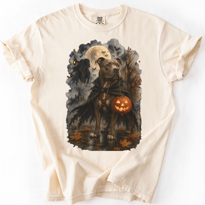 Pitbull Headless Horseman Inspired Halloween Comfort Colors Shirt