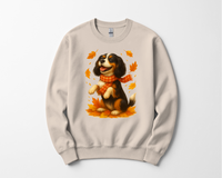 Load image into Gallery viewer, Cavalier King Charles Autumn Shirt, Cozy Spaniel Sweatshirt, Fall Dog Lover Top Gift, Cute Dog Pullover, Autumn Apparel
