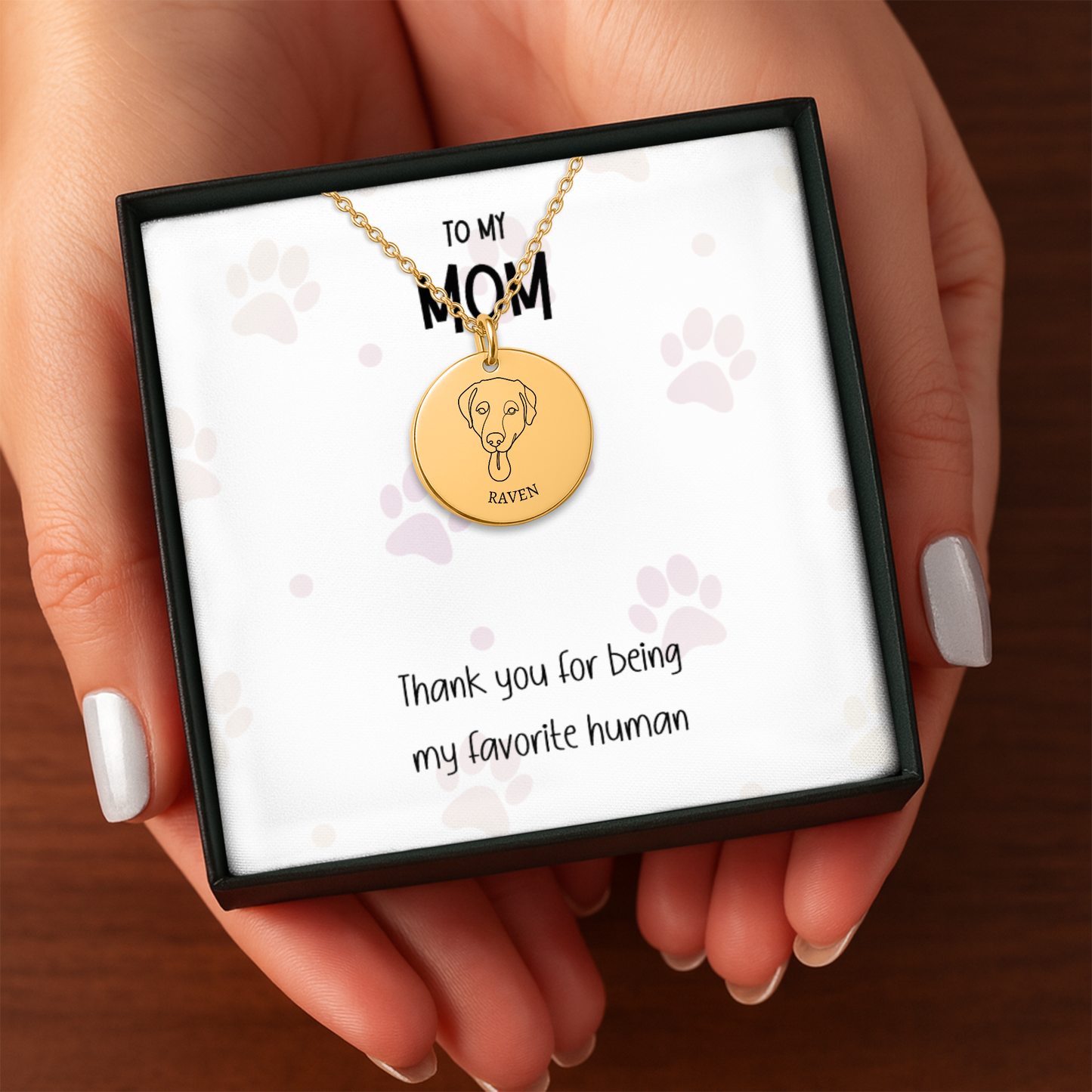 Personalized Dog Necklace for Mom