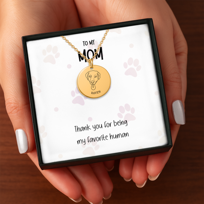 Personalized Dog Necklace for Mom