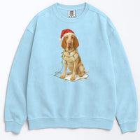 Load image into Gallery viewer, Bracco Italiano Christmas Sweatshirt, Holiday Dog Lover Gift, Cozy Winter Sweater, Festive Bracco Apparel, Cute Dog Design
