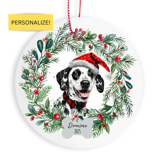 Personalized Dalmatian Christmas Ornament