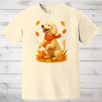 Load image into Gallery viewer, Poodle Autumn Shirt, Cozy Poodle Sweatshirt, Fall Dog Lover Apparel, Poodle Leaves Gift, Cute Dog Clothing, Autumn Vibes Sweatshirt
