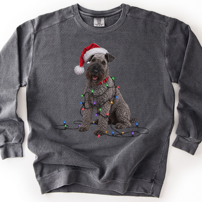 Kerry Blue Terrier Christmas Lights Sweatshirt