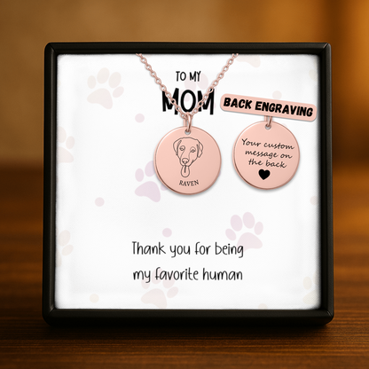 Personalized Dog Necklace for Mom