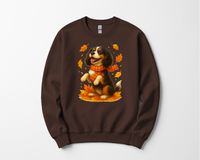 Load image into Gallery viewer, Cavalier King Charles Autumn Shirt, Cozy Spaniel Sweatshirt, Fall Dog Lover Top Gift, Cute Dog Pullover, Autumn Apparel
