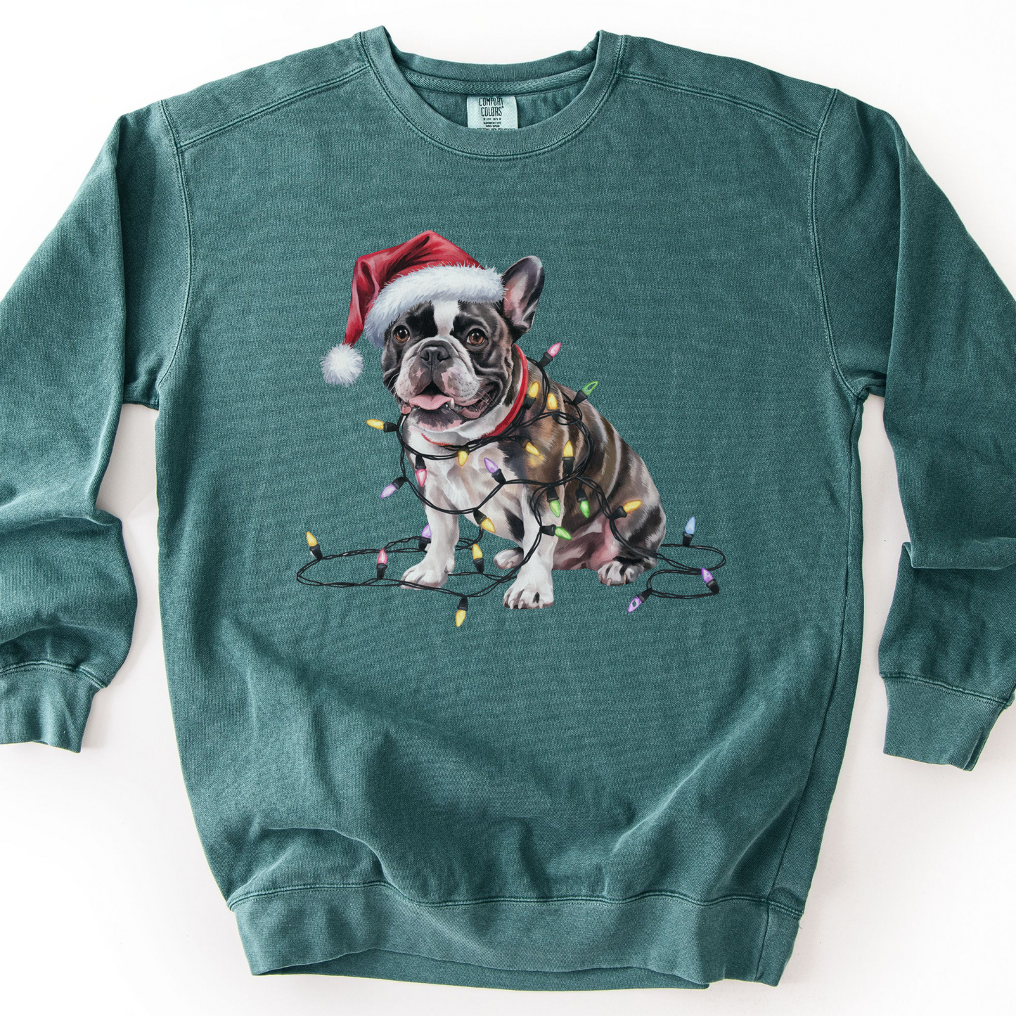 French Bulldog Christmas Lights Sweatshirt