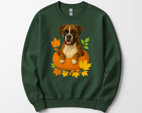 Load image into Gallery viewer, Boxer Dog Pumpkin Shirt, Fall Dog Lover Tee on Comfort Colors 1717
