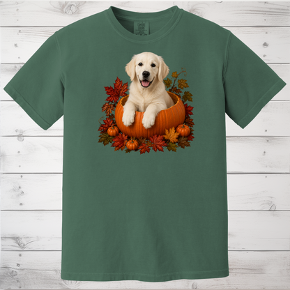 English Cream Golden Retriever Pumpkin Shirt