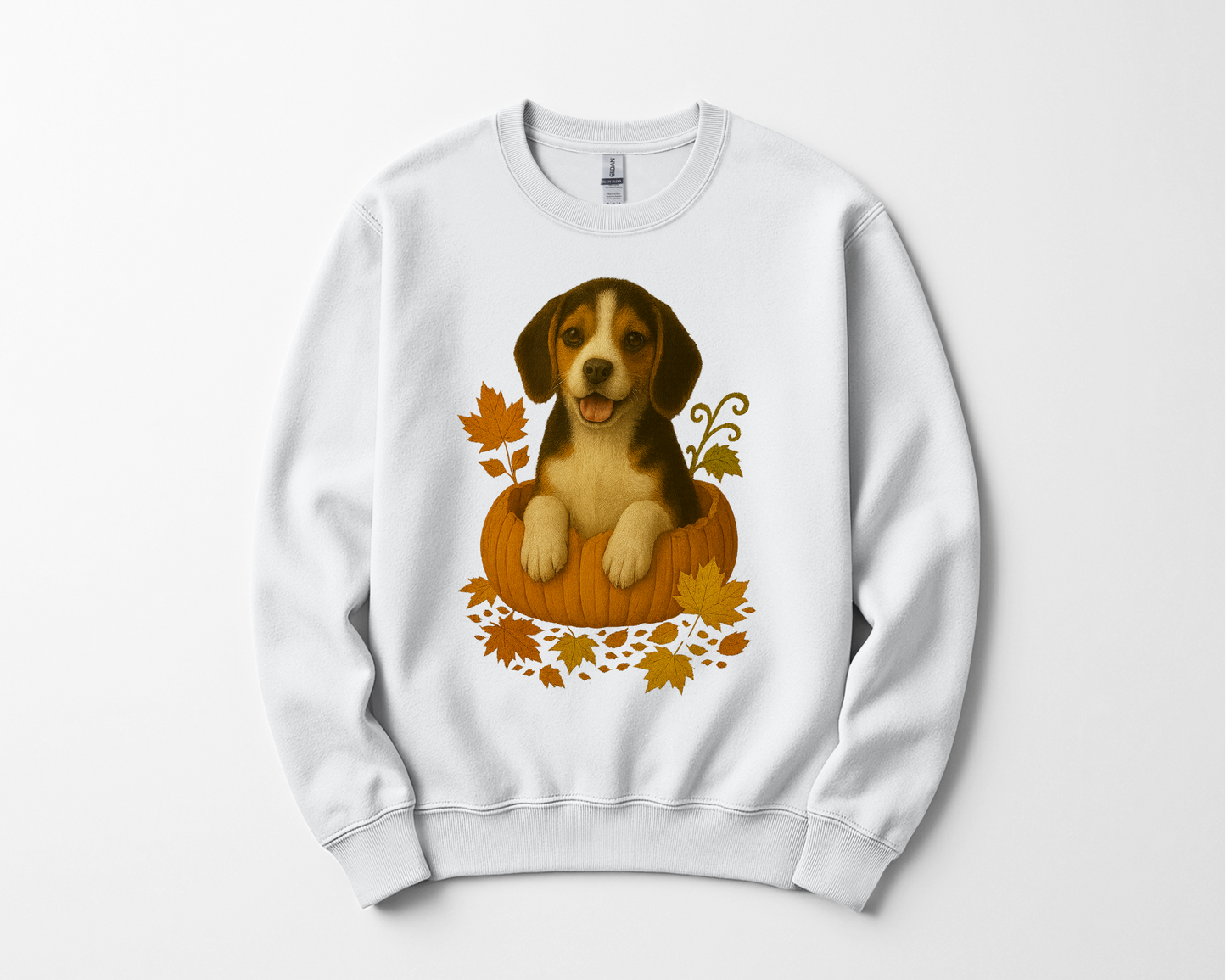 Beagle Dog in Pumpkin Fall T-Shirt