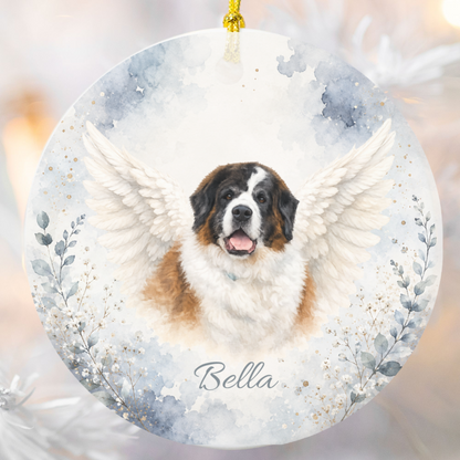 Personalized Pet Memorial Ornament, Custom Rainbow Bridge Photo Keepsake Gift