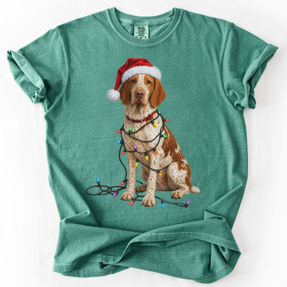 Bracco Italiano Christmas Lights Shirt