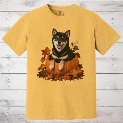 Black Shiba Inu Pumpkin Shirt